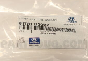 81781D3002 LIFTER ASSY-TAIL GATE,RH