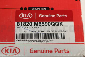 81820M6590QQK SWITCH &amp; COVER KIT