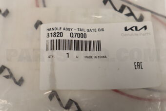 81820Q7000 HANDLEASSY-TAILGAT