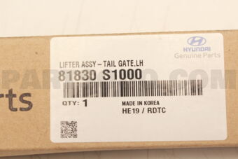 81830S1000 LIFTER ASSY-TAIL GATE,LH