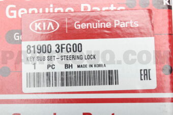 819003FG00 KEY SUB SET-STRG LOCK