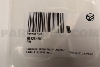 81926H5000 PIN