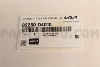 82250D4010 GARNISH ASSY-DR FRAME LH