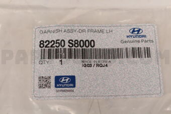 82250S8000 GARNISH ASSY-DR FRAME LH