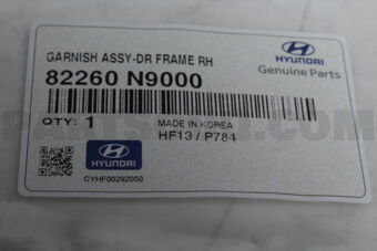 82260N9000 GARNISH ASSY-DR FRAME RH