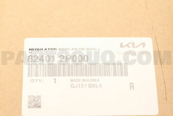 824012P000 REGULATOR ASSY-FR DR