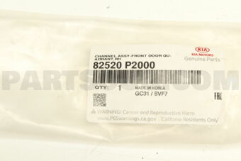 82520P2000 CHANNEL ASSY-FRONT DOOR QUADRA