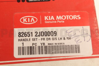826512JD00O9 HANDLE SET-FR DR O/S LH &amp; RH