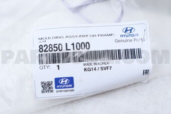 82850L1000 Hyundai / KIA MOULDING ASSY-FRT DR FRAME,LH