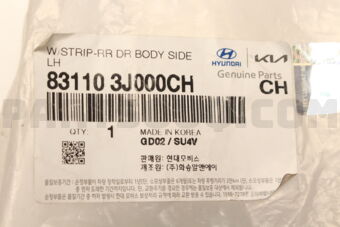 831103J000CH W/STRIPRRDRBODYSIDELH