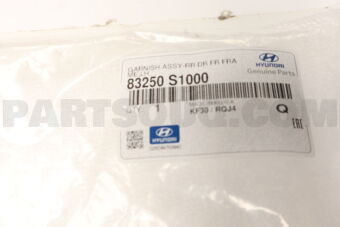 83250S1000 GARNISH ASSY-RR DR FR FRAME,LH