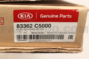 83362C5000 CURTAIN-REAR DR,RH