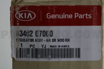 8340207000 REGULATOR RH DOOR R*