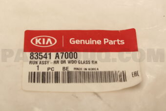 83541A7000 RUN ASSY-RR DR WDO G