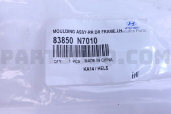 83850N7010 MOULDING ASSY-RR DR FRAME,LH