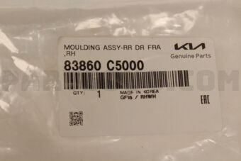 83860C5000 MOULDING ASSY-RR DR FRAME,RH