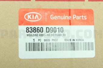 83860D9010 MOULDING ASSY-RR DR FRAME,RH