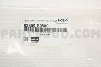 83860S9500 MOULDING ASSY-RR DR FRAME,RH