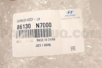 86130N7000 GARNISH ASSY, LH