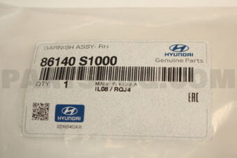 86140S1000 GARNISH ASSY- RH