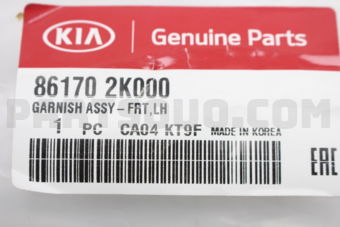 861702K000 GARNISH ASSY-FR LH