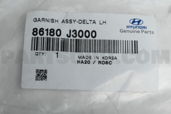 86180J3000 GARNISH ASSY-DELTA LH