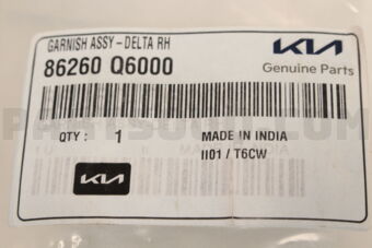 86260Q6000 GARNISH ASSY-DELTA RH