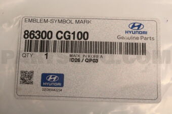 86300CG100 EMBLEM - SYMBOL MARK