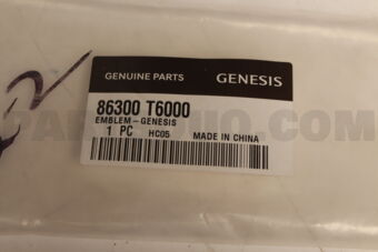 86300T6000 EMBLEM-GENESIS