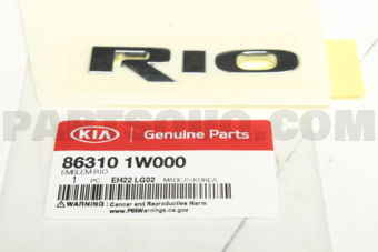 863101W000 EMBLEM-RIO