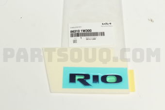 863101W300 EMBLEM-RIO