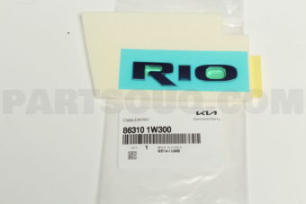 863101W300 EMBLEM-RIO