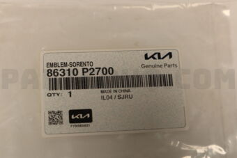 86310P2700 EMBLEM-SORENTO