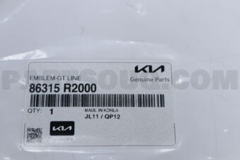 86315R2000 EMBLEM-GT LINE