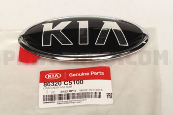 86320C5100 LOGO ASSY-KIA SUB