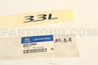 86323B8000 EMBLEM-3.3L