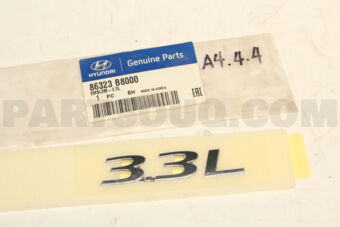 86323B8000 EMBLEM-3.3L