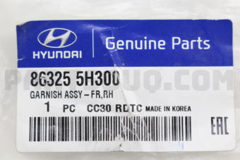 863255H300 GARNISH ASSY-FR,RH
