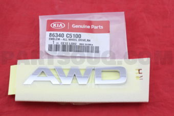 86340C5100 EMBLEM-ALL WHEEL DRI