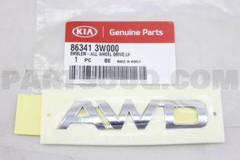 863413W000 EMBLEM-4 WHEEL DRIVE