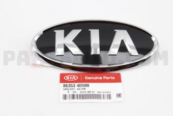 863534D500 LOGO ASSY-KIA SUB