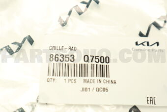 86353Q7500 GRILLE-RADIATOR