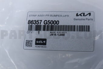 86357G5000 STRIP ASSY-FR BUMPER UPR