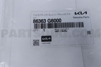 86363G6000 TAPE-FR DR BLACK FRAME RR LH