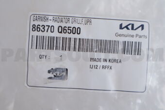 86370Q6500 GARNISH-RADIATORGRI