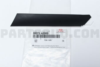 86372A2000 BLACK TAPE-FR DR FRAME UPR,RH