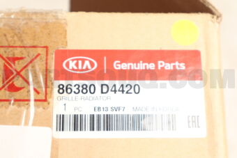 86380D4420 Hyundai / KIA GRILLE-RADIATOR