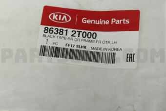 863812T000 B/TAPE-RR DR FRAME