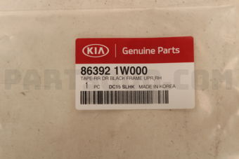 863921W000 TAPE-RRDR BLACK FRAM