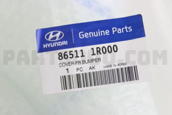 865111R000 COVER-FR BUMPER